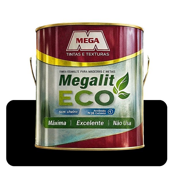 Esmalte Megalit Eco Preto Fosco 3,6L