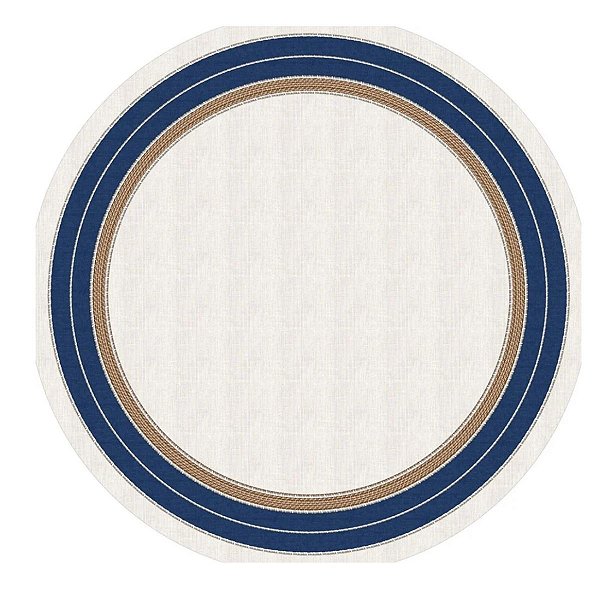 Toalha de Mesa Redonda Tradicional Acqua Vime 180cm 199083