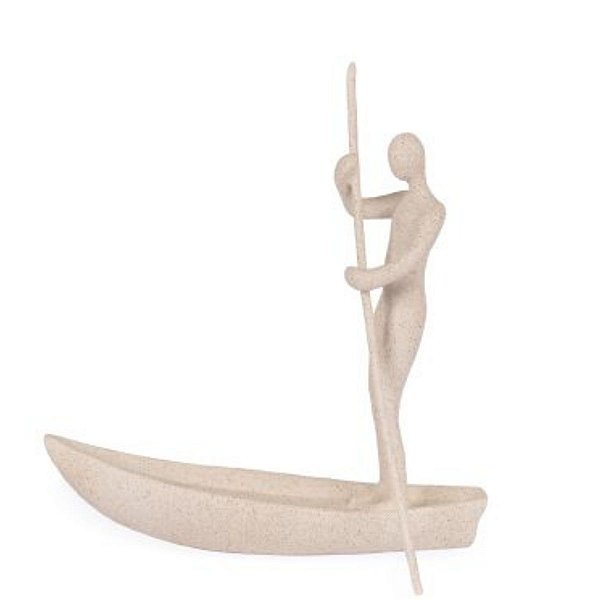 Escultura Navegante Em Poliresina M 22805 32,5x9,5x32cm Mart