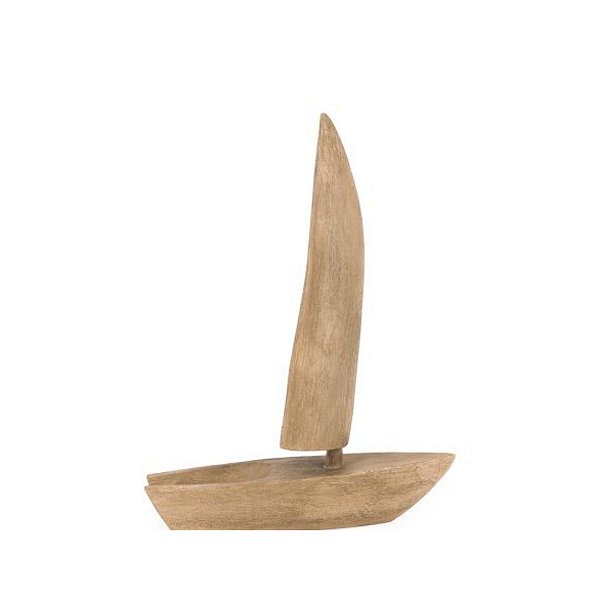 Escultura Barco Em Poliresina 22814 25,5x18,5x8cm Mart