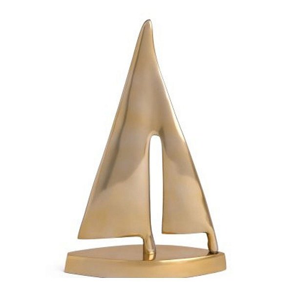 Escultura Barco Em Metal 22003 45x30x10,5cm Mart