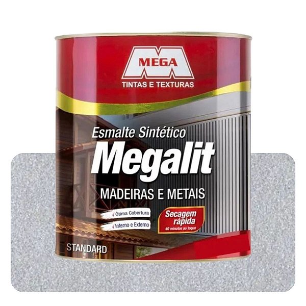 Esmalte Megalit Aluminio Brilhante 3,6L Solvente Mega