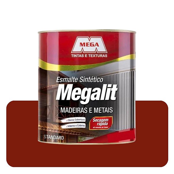 Esmalte Megalit Colorado Brilhante 0,900ml Solvente Mega