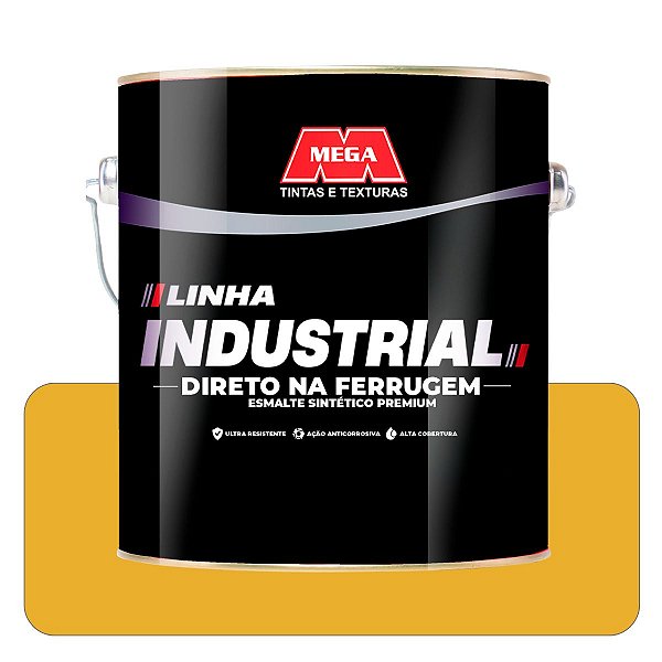 Mega Direto na Ferrugem Amarelo 3,6L Esmalte Sintético