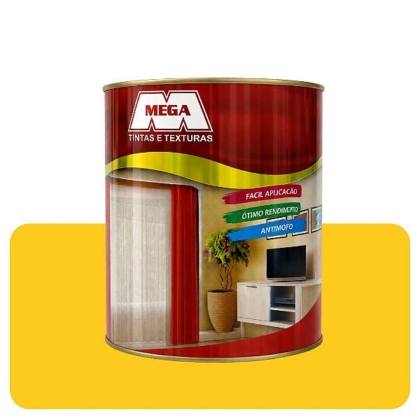 Tinta Piso Amarelo Acetinado 0,900ml Mega