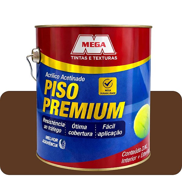 Tinta Piso Marrom  Acetinado  3,6L Mega