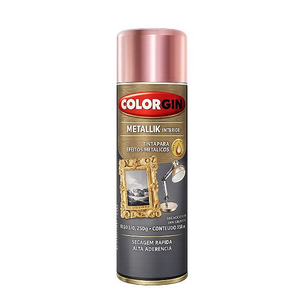 Spray Metalik Rose Gold 350ml Colorgin