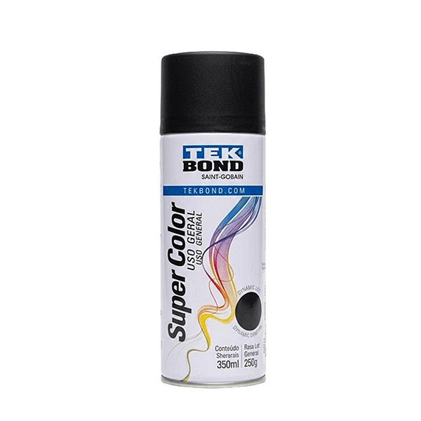 Spray Uso Geral Preto Fosco 350ml Tekbond