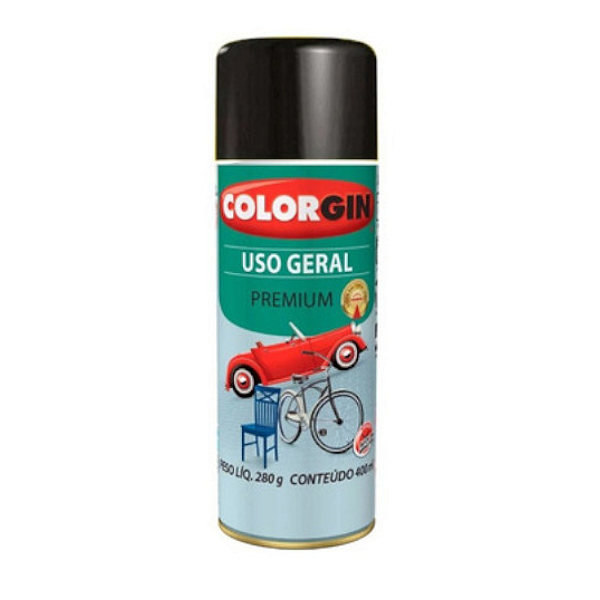 Spray Alta Temperatura Preto Fosco Colorgin