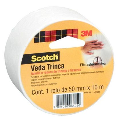Fita scotch veda trinca 50mm x 10m  3m