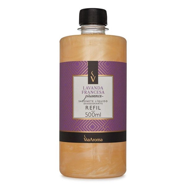Refil Sabonete Líquido Lavanda Francesa 500ml Viaaroma