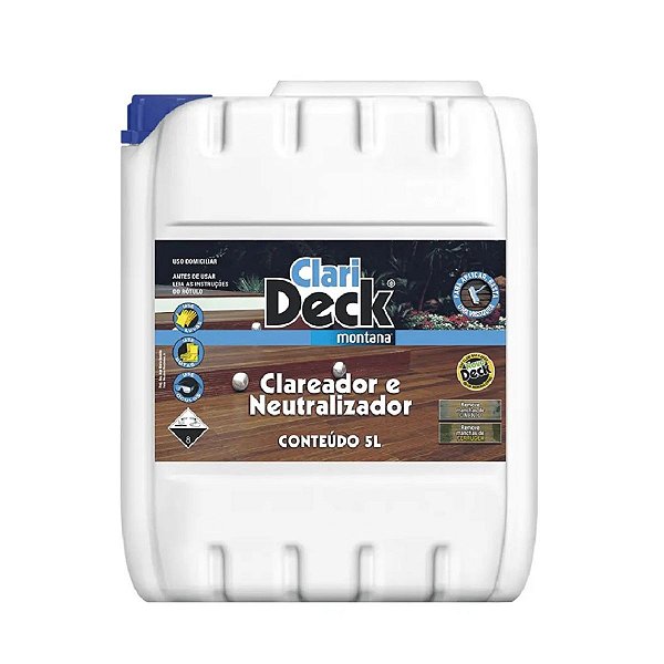 Clareador Para Madeira Clarideck 5L Montana