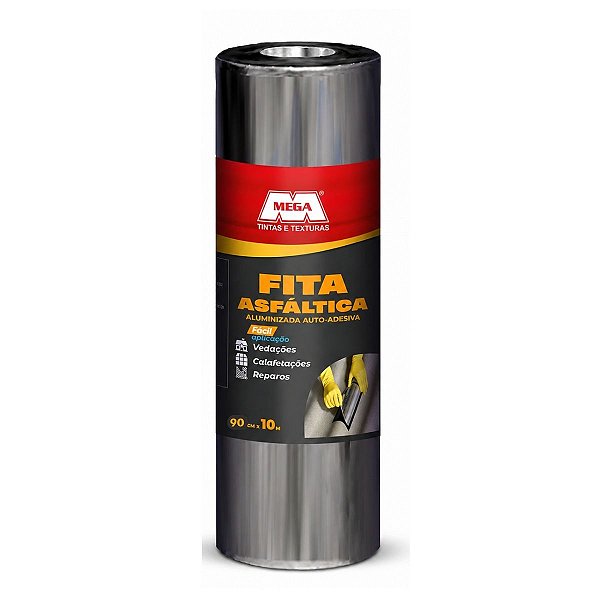 Rolo Manta Asfáltica Aluminizada 90x10M Mega