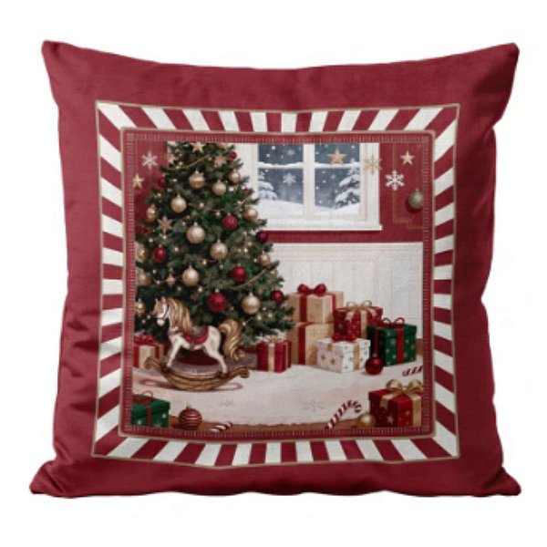 Almofada Natalina Circo Noel Ceia 43cm 445633