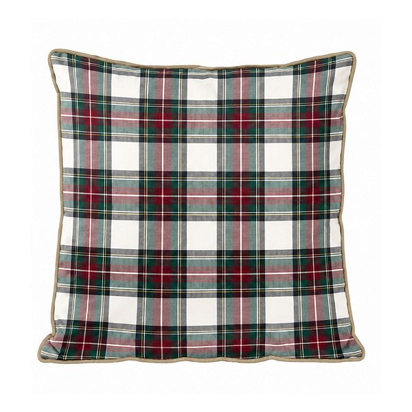 Almofada Natalina Exuberancia Xadrez Verde 50cm 445596