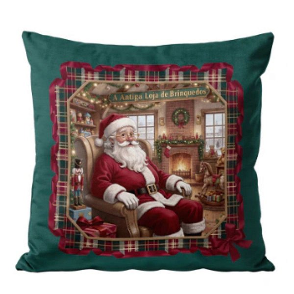 Almofada Natalina Circo Noel Papai Noel 43cm 445636