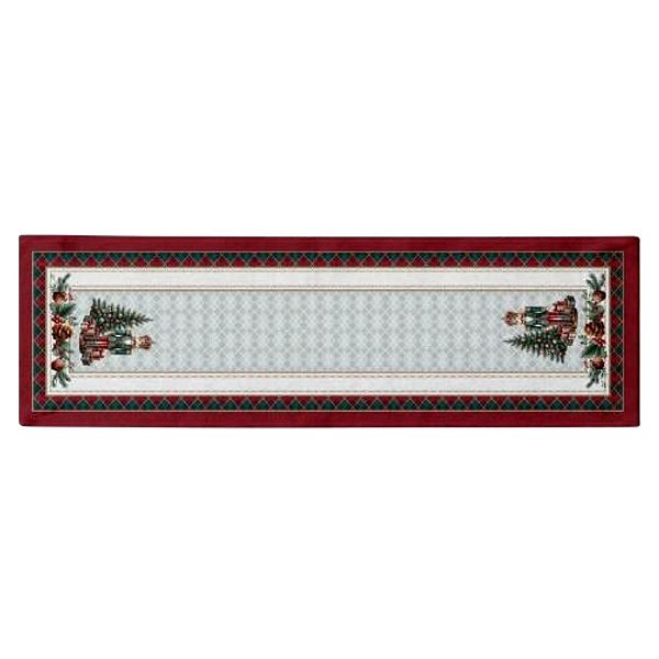 Toalha Caminho de Mesa Natalino Quebra Nozes 42x141cm 530071