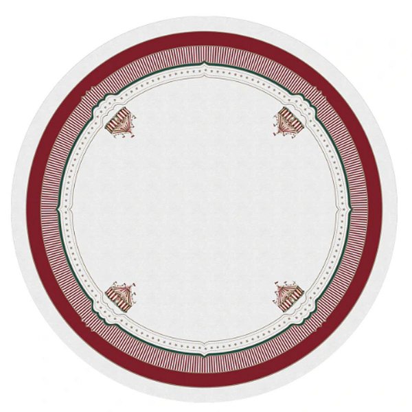 Toalha De Mesa Natalina Redonda 180cm Diametro Circo De Noel 197103