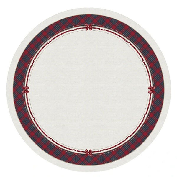 Toalha De Mesa Natalina Redonda 180cm Diametro Exuberancia 197101