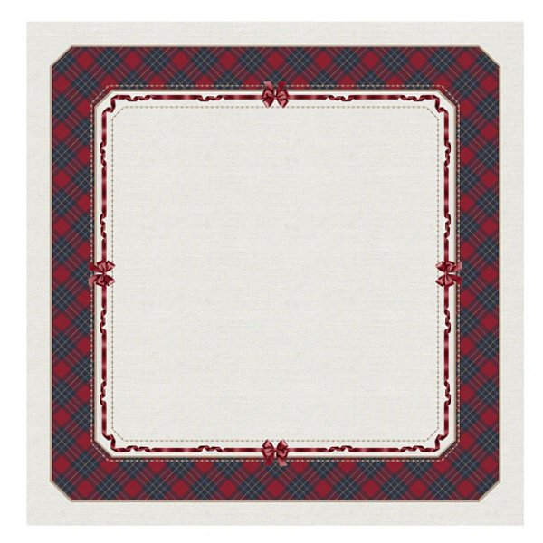 Toalha De Mesa Natalina 136x136cm Exuberancia 4Lugares 197089