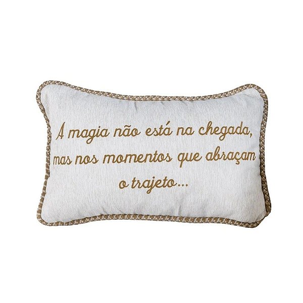 Almofada Baguete Frases Castor 472571 35x55cm