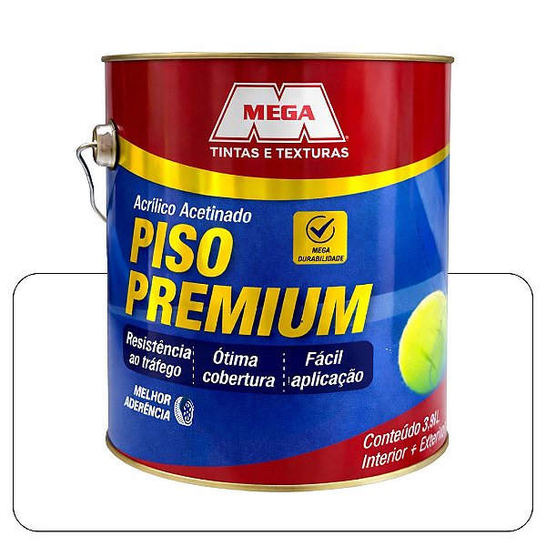 Tinta Piso Branco Acetinado  3,6L Mega