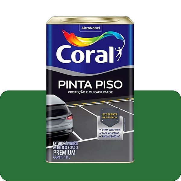 Tinta Piso Verde 18L Coral
