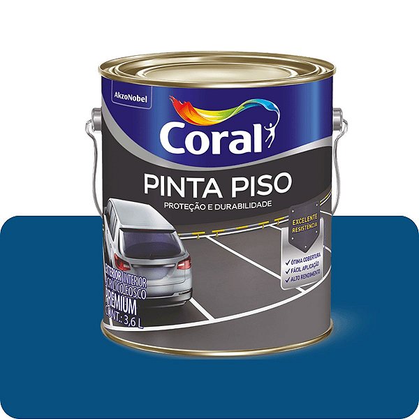 Tinta Piso Azul 3,6L Coral