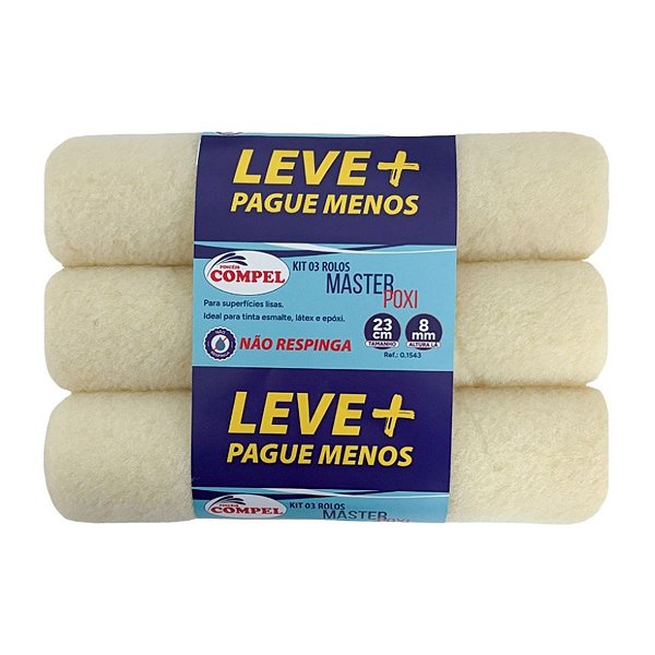 Kit Rolo 23cm Epoxi Refil C/ Unid S/Garfo 0.1543