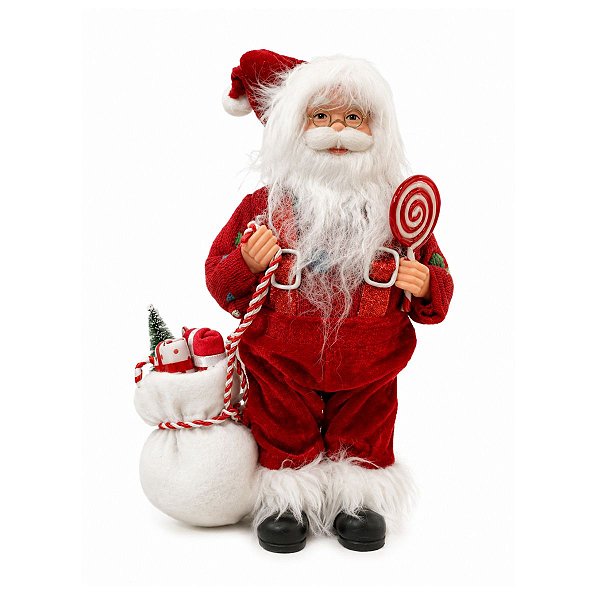 Boneco Natalino Papai Noel C/ Doces 32cm 1023711 C/1UN