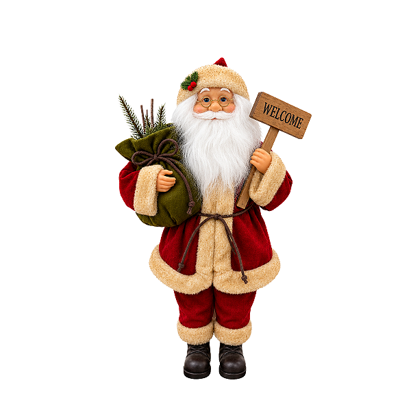 Boneco Natalino Papai Noel Decorativo 60x32cm 1UN 1096914GG