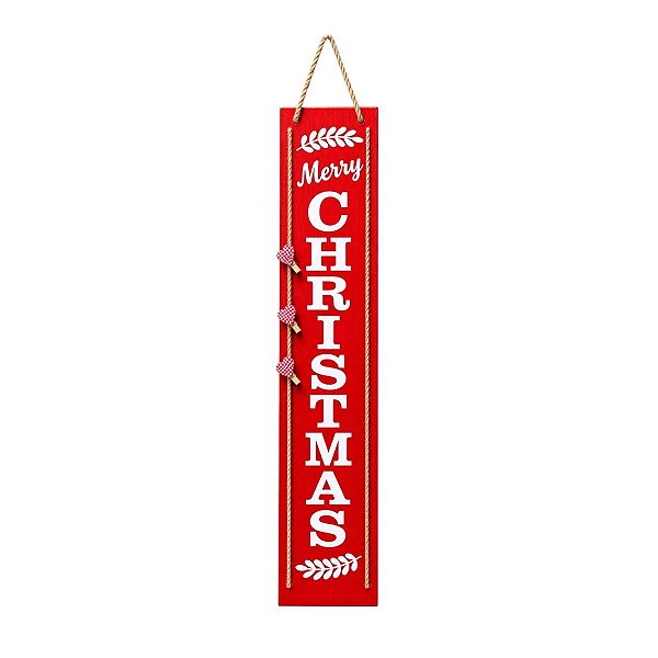 Placa Natalina Merry Christmas 92cm 1Un ME1351 TokDaCasa