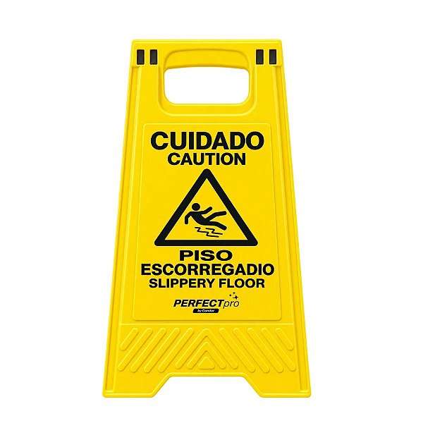 Placa Sinalizadora Piso Escorregadio 51x30cm 972828