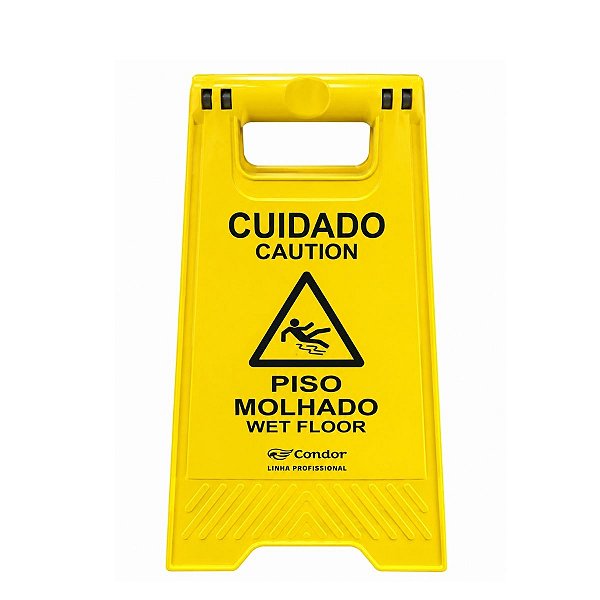 Placa Sinalizadora Piso Molhado 51x30cm 972827