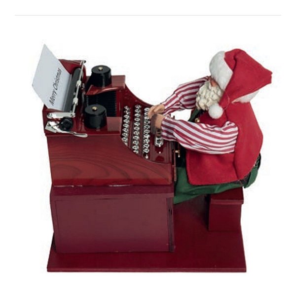 Boneco Natalino Papai Noel Fanny Escritor 28cm 1UN 3109763