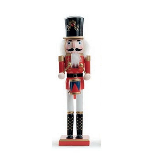 Soldadinho de Chumbo Decorativo Guarda Real Tambor 38cm 1Unid 1006037
