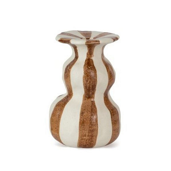Castiçal Porta Vela Em Ceramica 16x10cm 1unid 22413-G