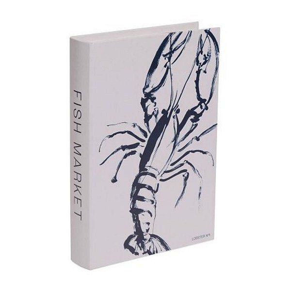 Livro Caixa Beach House Lagosta 32x22,5x5cm 22126-G
