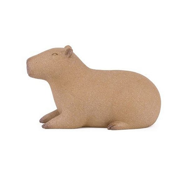 Escultura Capivara Deitada Em Poliresina 14,5x10x24cm (AxLxP) Mart 22822