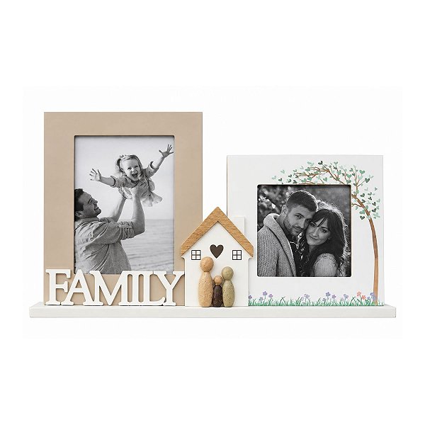 Porta Retrato 10x15cm MDF Family 34X22CM 32189 Tuut