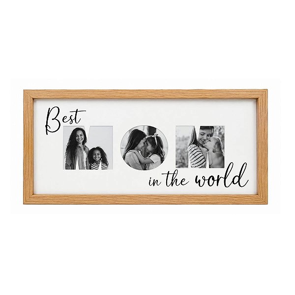 Porta Retrato De Parede 10x15cm MDF Best Mom 36,5X19,5CM 31998 Tuut