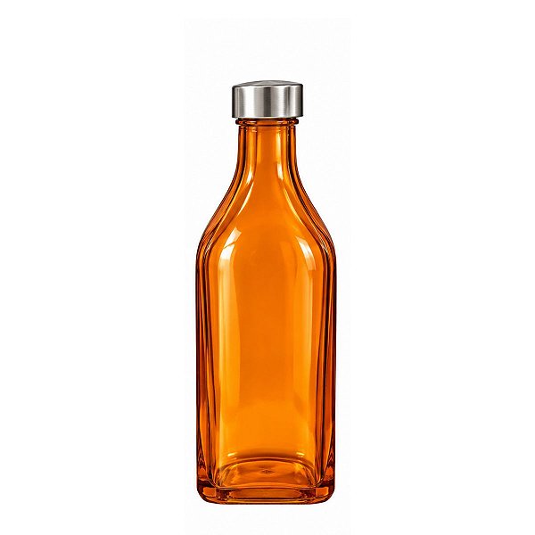 Garrafa de Agua Laranja Vidro Liso Scothc Tuut 1L