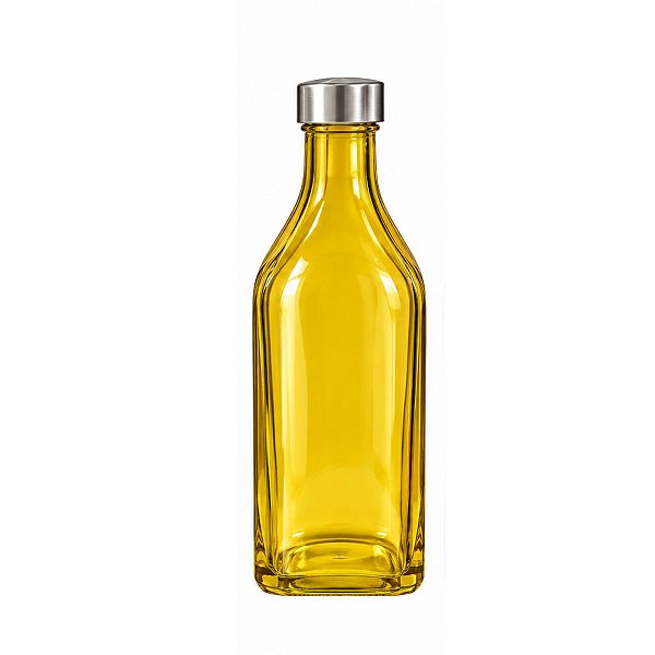 Garrafa de Agua Amarela Vidro Liso Scothc Tuut 1L
