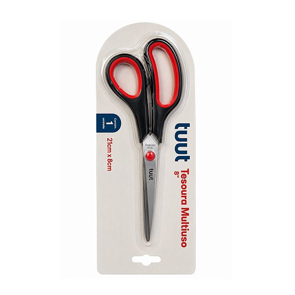 Tesoura Multiuso 8' Inox Polipropileno 21x8cm19577 Tuut