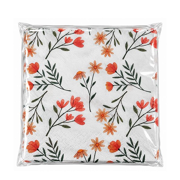 Guardanapo De Papel Jardim Silvestre C/20 Fls 33cm 27716 TuuT