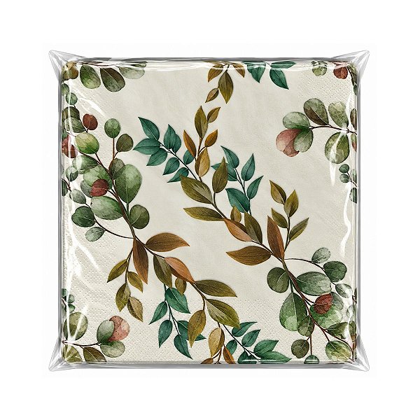 Guardanapo De Papel Romântica Eucalipto C/20 Fls 33cm 27718 TuuT
