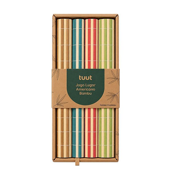 Lugar Americano Bambu C/4Unid 32297 30x45cm Tuut
