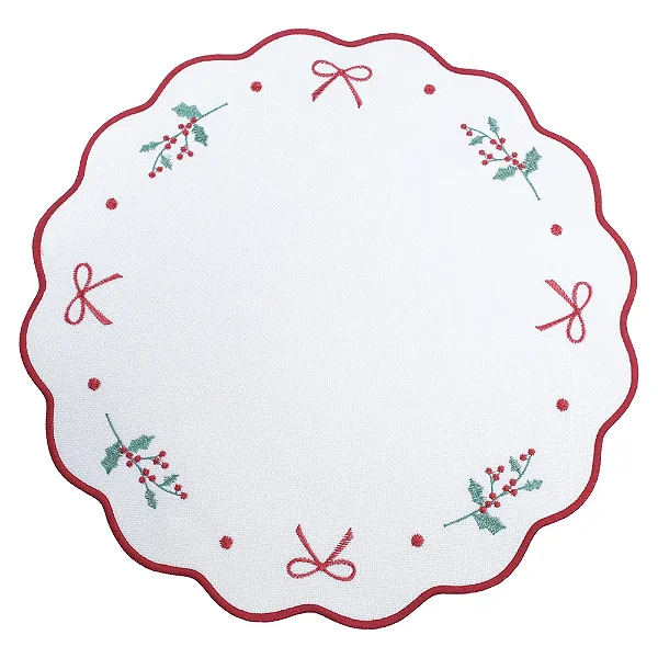 Prato Sousplat Natalino Laço 33cm C/1UN 3110685