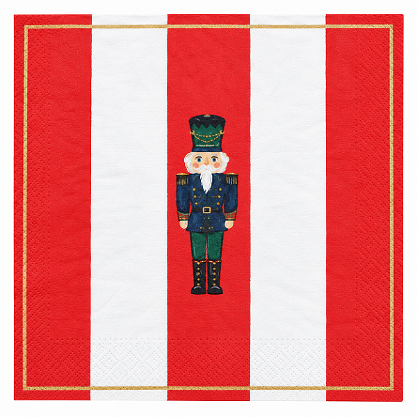 Guardanapo De Papel Natalino Soldadinho De Chumbo C/20 Fls 32,5cm 1058469
