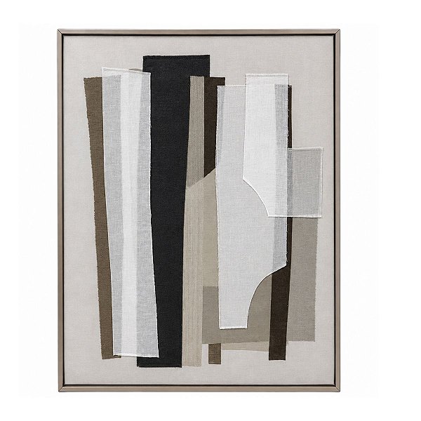 Quadro Em Polietileno e Linho100x80cm 22843-B Tela Mart